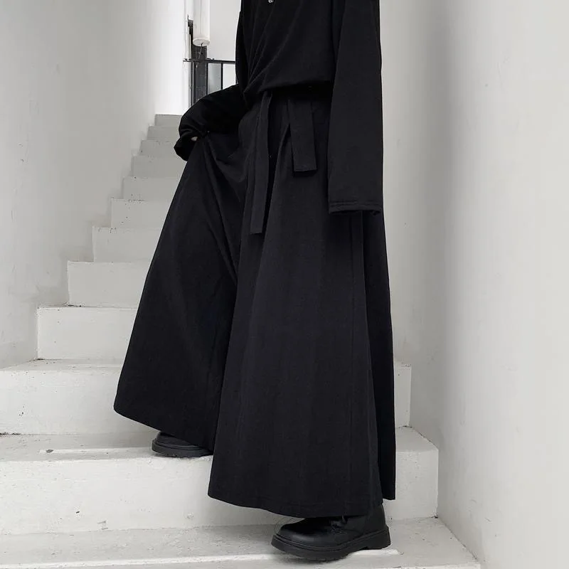 Kendo Uniforms Martial Arts Clothing Kendo Aikido Martial Arts Loose Gothic Hakama Samurai Pants Men Plus Size Wide Leg Pants - Image 5