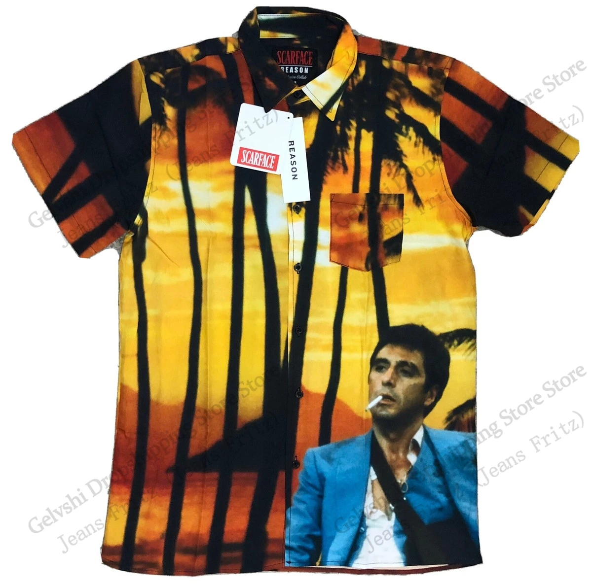 Hot Movie Scarface Hawaiian Shirt Tony Montana 3d Print Shirt Men Women Fashion Short Sleeve Casual Shirts Blouse Elastic Shirt - Image 5