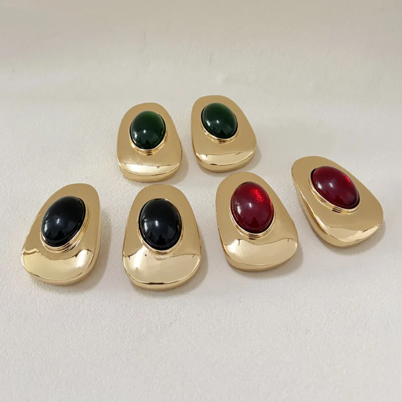 Geometric resin statement earrings for women chunky designer earings punk cool unique winter jewelry new in 2026 - Image 4