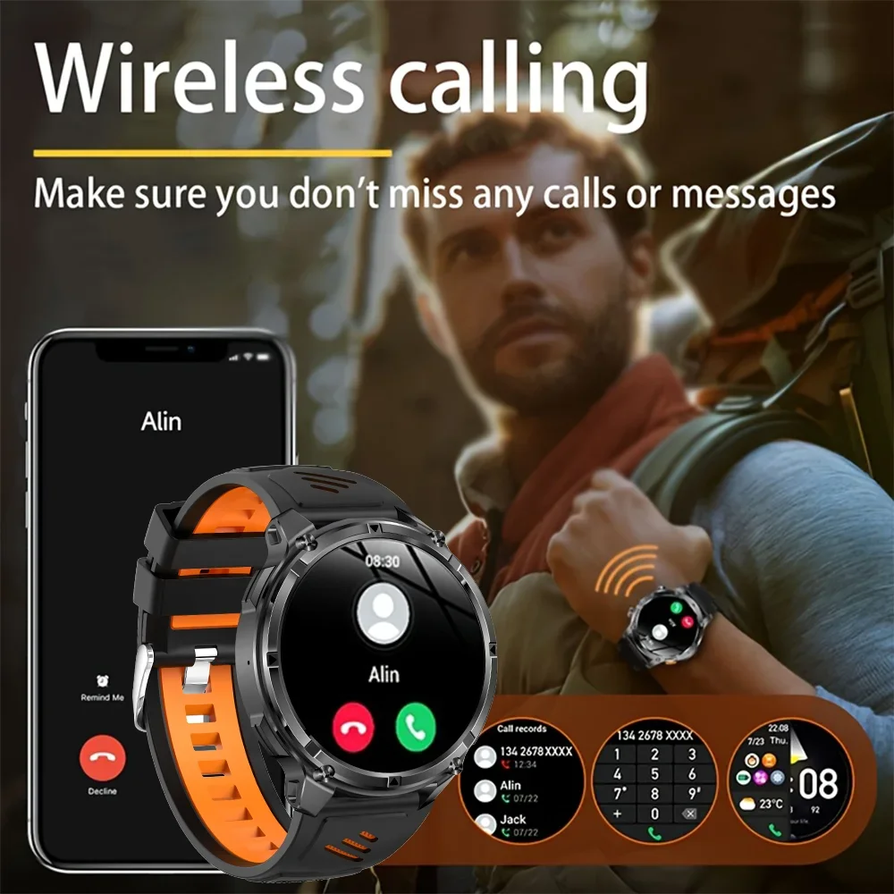 2026 New T-Rex3 Pro 1100mAh Battery Smart Watch GPS Path 5ATM Waterproof Sports Run Tracker Outdoors Compass Military Smartwatch - Image 6