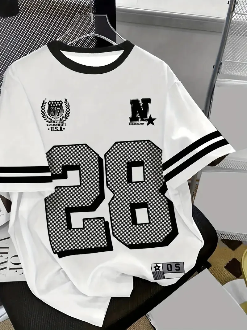 2025 Summer New Men's T-shirt breathable casual sporty digital print outdoor street men's wear - Image 5
