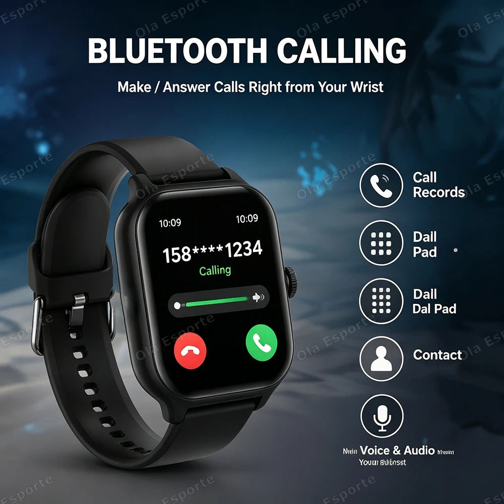 Sports Smart Watch 2026 New Men Woman HD Bluetooth Call Heart Rate Activity Tracking Fitness Smartwatch For Holiday Gifts Ht30 - Image 2