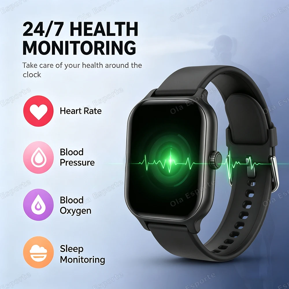 Sports Smart Watch 2026 New Men Woman HD Bluetooth Call Heart Rate Activity Tracking Fitness Smartwatch For Holiday Gifts Ht30 - Image 3