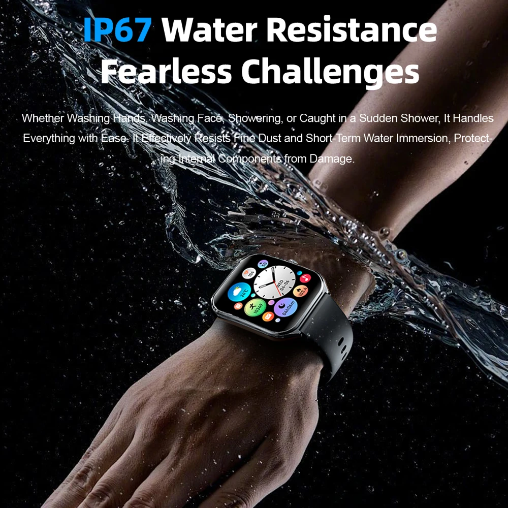 2026 New Smartwatch 1.96 inch Ultra-thin Bluetooth Call Health Monitor IP68 Waterproof 100 Sport Smart Bracelet For Android iOS - Image 4