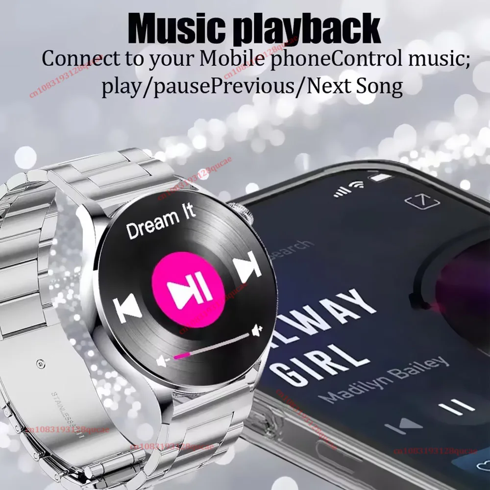 2026 New Smart Watch Men AMOLED HD Screen GPS Motion Trajectory Heart Rate Bluetooth Calls SmartWatch IP68 Waterproof Watch Ht30 - Image 3