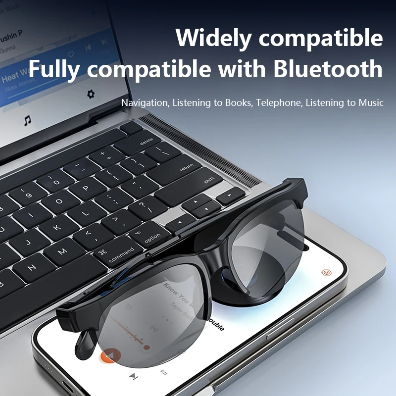 2026 New Smart Glasses AI Translation Bluetooth Conversation Recording Listening To Music Smart Sunglasses for Men Women - Image 2