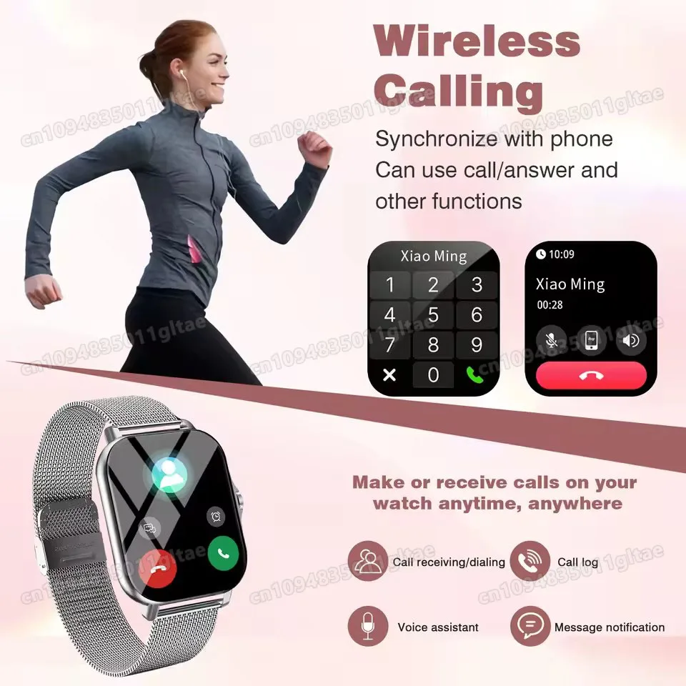 2026 New Smart Watch Bluetooth Call Fitness Tracker Heart Rate Sleep Record Outdoor Sport Watch for Android/IOS Men Women HT30 - Image 3