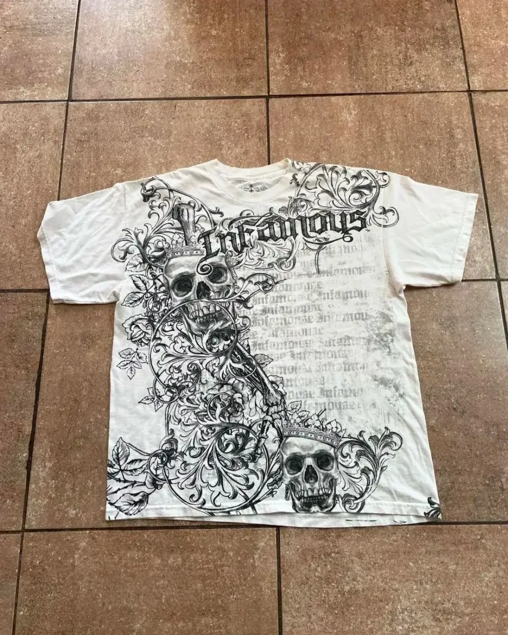 Summer Men's Breathable Round Neck T-shirt Y2K Retro Clothing Punk Hip Hop Pattern Printed Outdoor Fashion Top - Image 3