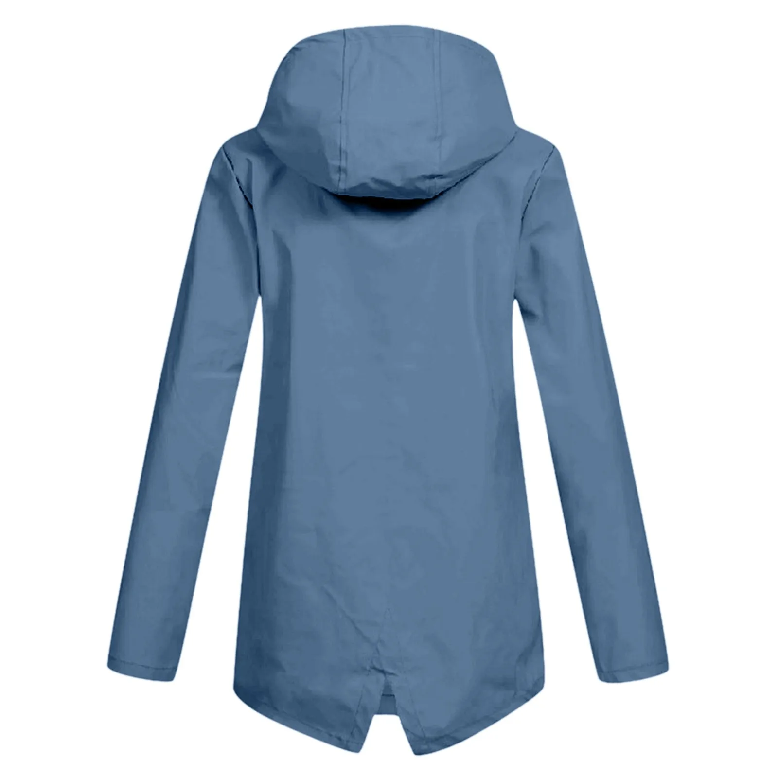 Women Plush Thicken Jacket Solid Zipper Windproof Raincoat Outdoor Hooded Jacket Autumn Winter Camping Climbing Clothes - Image 5