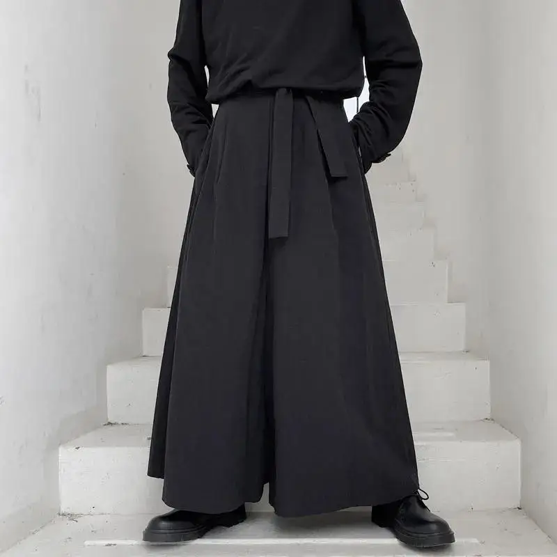 Kendo Uniforms Martial Arts Clothing Kendo Aikido Martial Arts Loose Gothic Hakama Samurai Pants Men Plus Size Wide Leg Pants - Image 3