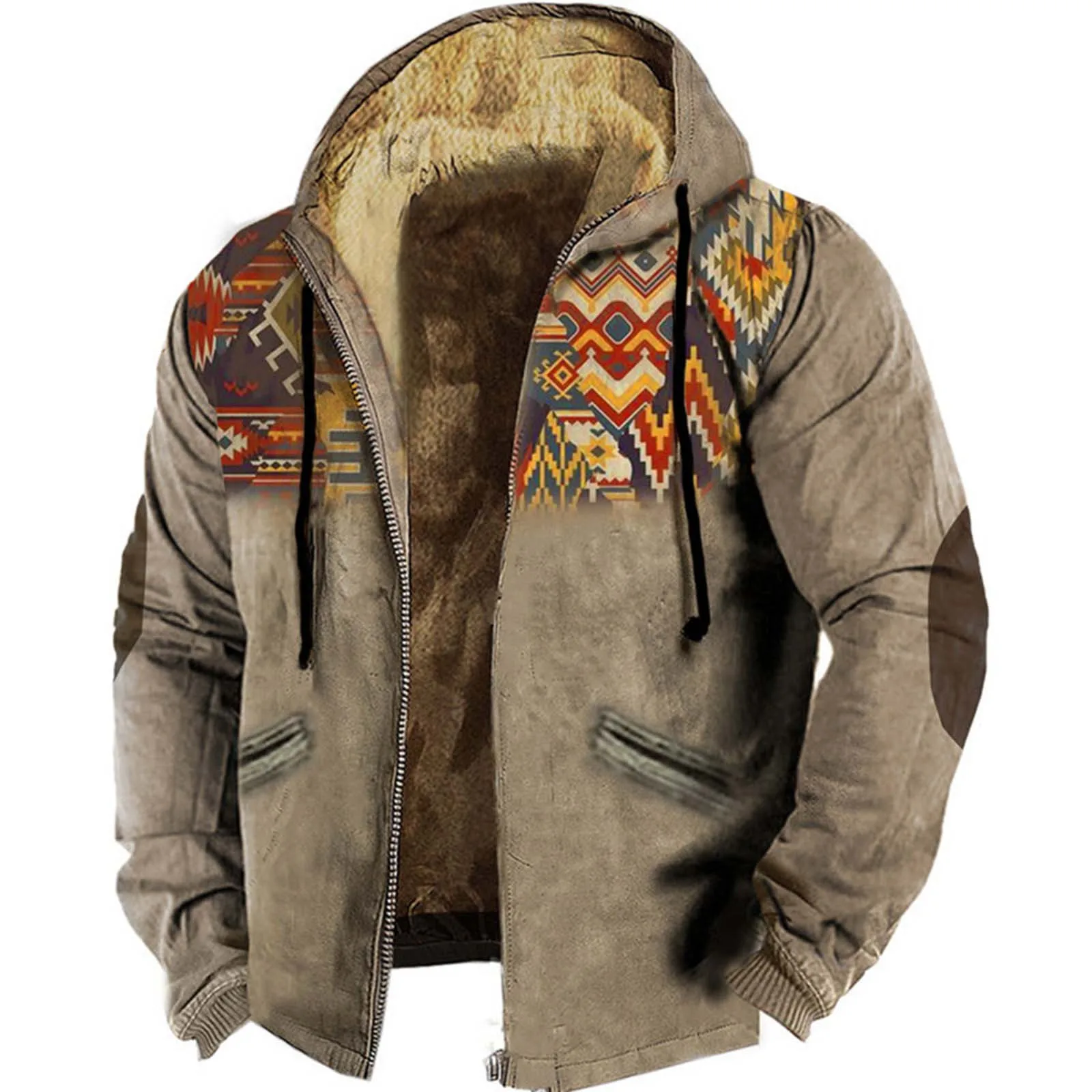 Vintage Y2k Zipper Golf Hoodie For Men Fashion Jacket Ethnic Men'S Pullovers 3d Jersey Sweatshirt Long Sleeve Casual Clothing