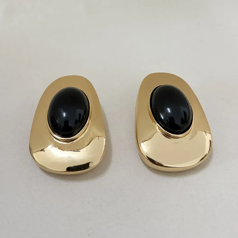 Geometric resin statement earrings for women chunky designer earings punk cool unique winter jewelry new in 2026 - Image 6