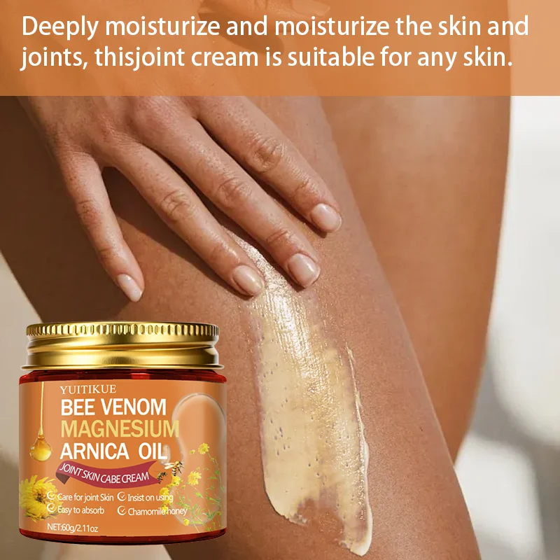 YUITIKUE Bee Venom Magnesium Arnica Oil Joint Cream - Easy Absorb Chamomile Honey Joint Skin Care Cream