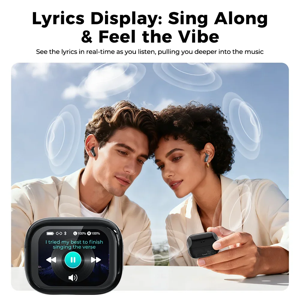 New 2026 HTC NE68 Bluetooth 6.0 Wireless Headphones AI Translation Earphones Long Battery Life Upgrade Free Translator APP - Image 6