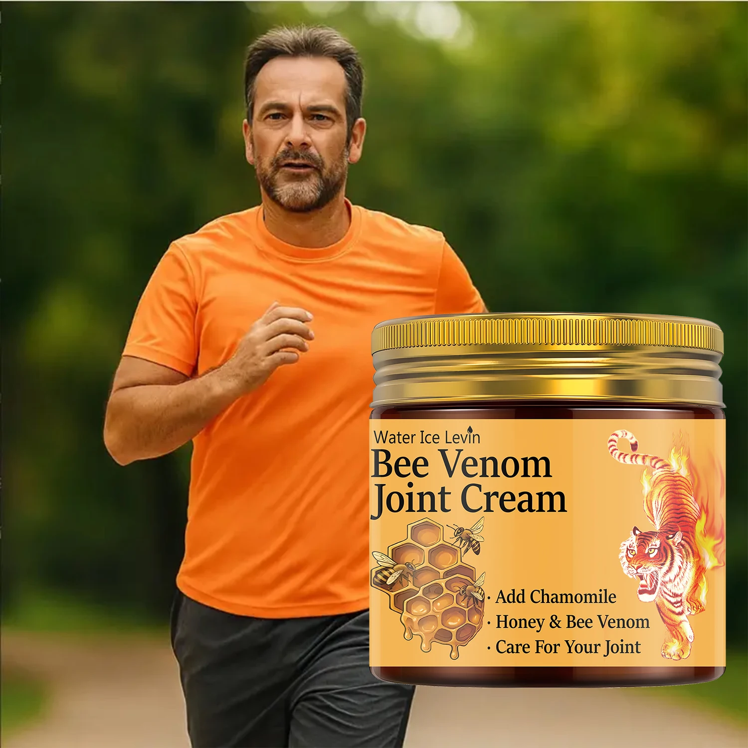 Bee Venom Joint Cream with Chamomile & Honey - Moisturizing & Firming Formula for Elastic Skin & Joint Care - Image 4
