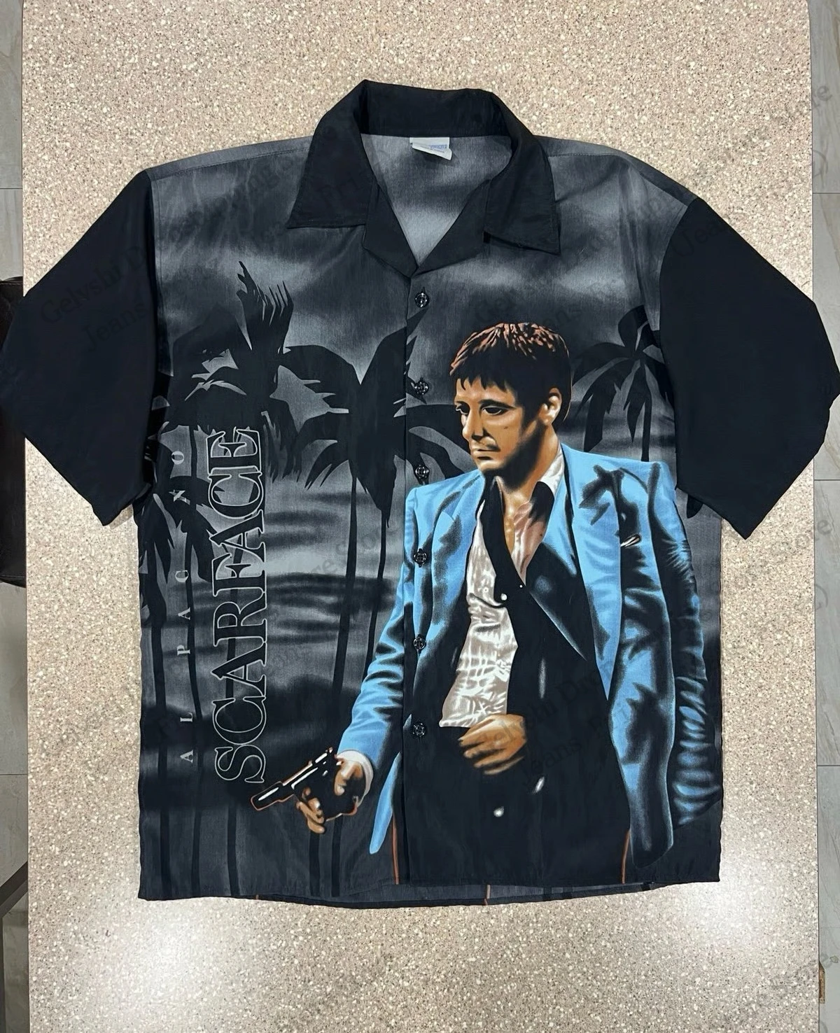 Hot Movie Scarface Hawaiian Shirt Tony Montana 3d Print Shirt Men Women Fashion Short Sleeve Casual Shirts Blouse Elastic Shirt - Image 4