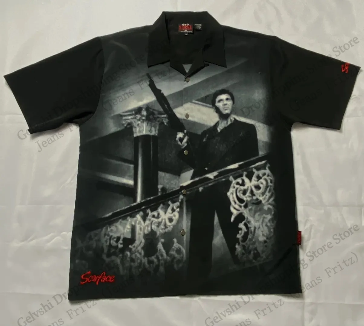 Hot Movie Scarface Hawaiian Shirt Tony Montana 3d Print Shirt Men Women Fashion Short Sleeve Casual Shirts Blouse Elastic Shirt - Image 6