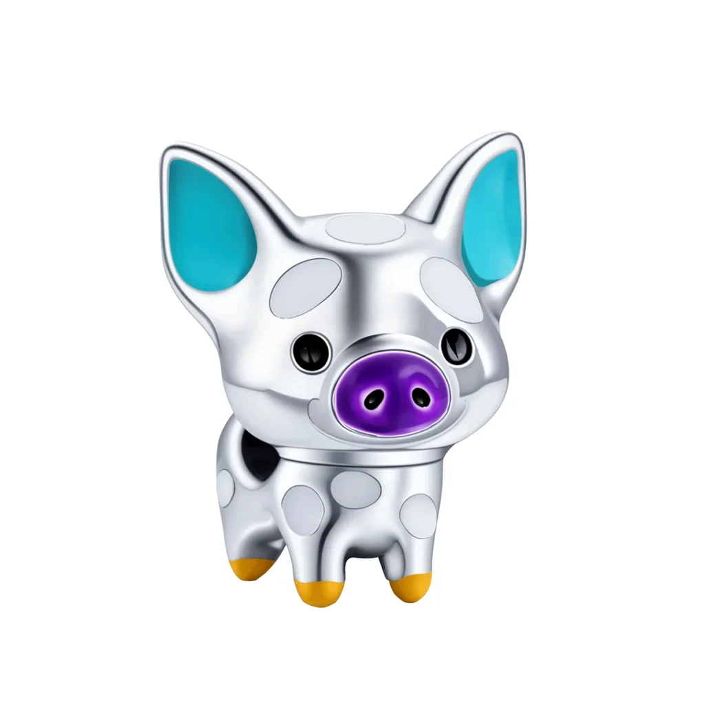 2026 Hot Sale 925 Sterling Silver Original Animal Pig Beads DIY Charms Bracelet Accessories Pendant Women Surprise Jewelry Gift - Image 4