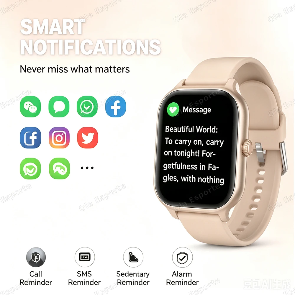 Sports Smart Watch 2026 New Men Woman HD Bluetooth Call Heart Rate Activity Tracking Fitness Smartwatch For Holiday Gifts Ht30 - Image 4