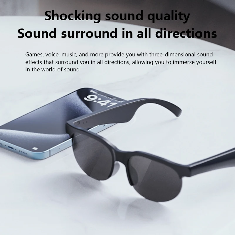 2026 New Smart Glasses AI Translation Bluetooth Conversation Recording Listening To Music Smart Sunglasses for Men Women - Image 3