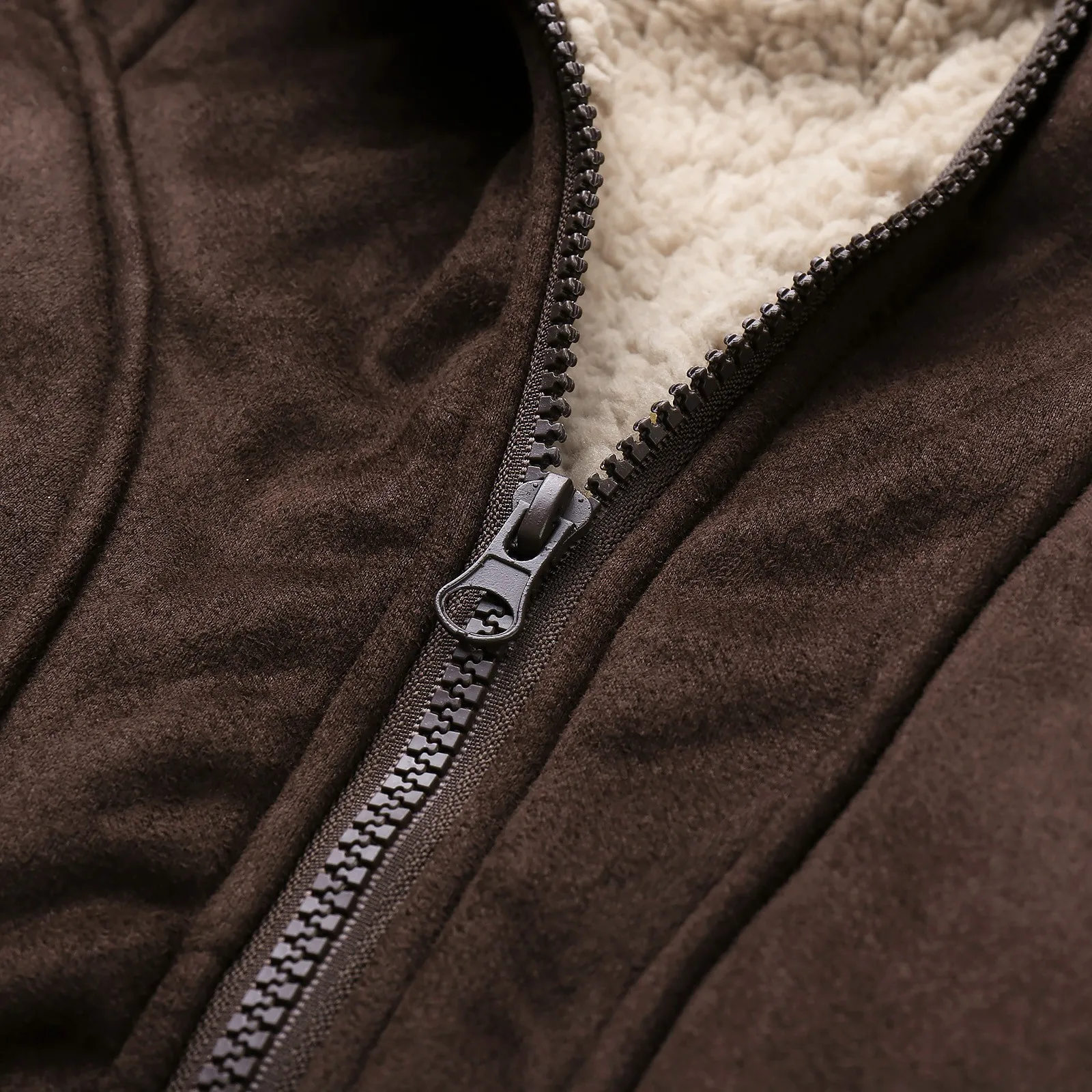 Men Plus Size Winter Scrub Leather Jackets Long Sleeve Fleece Lined Leather Jacket Vintage Thicken Padded Windbreaker Outwears - Image 4