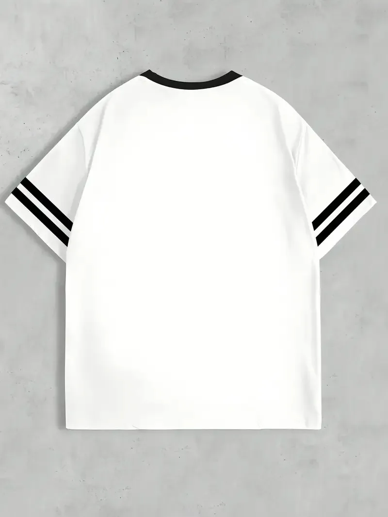 2025 Summer New Men's T-shirt breathable casual sporty digital print outdoor street men's wear - Image 6