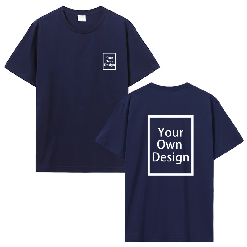 Custom Cotton Customized Print Short Sleeve T Shirt Summer Tops Tees DIY Your Like Photo Or Logo Cotton T-shirt Men Clothing - Image 6