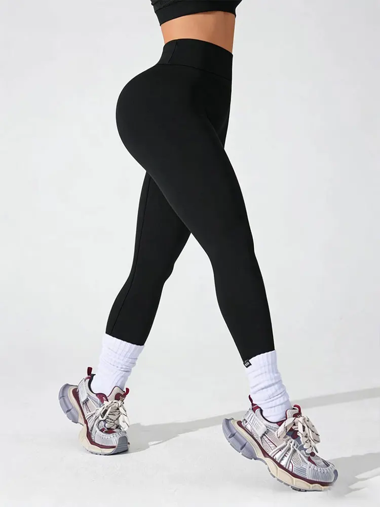 Sexy High Waisted Leggings For Womens Black Tummy Control Compression Soft Yoga Pants For Workout Regular And Plus Size Trousers - Image 6