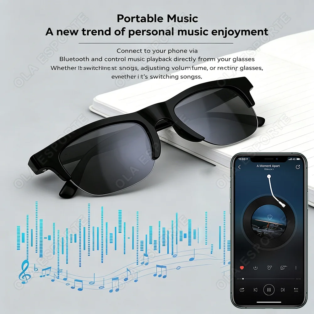 New 2026 Camera AI Smart Glasses Touch Control Photo Recording Translator Voice Assistant Music Wireless Bluetooth Sunglasses - Image 2