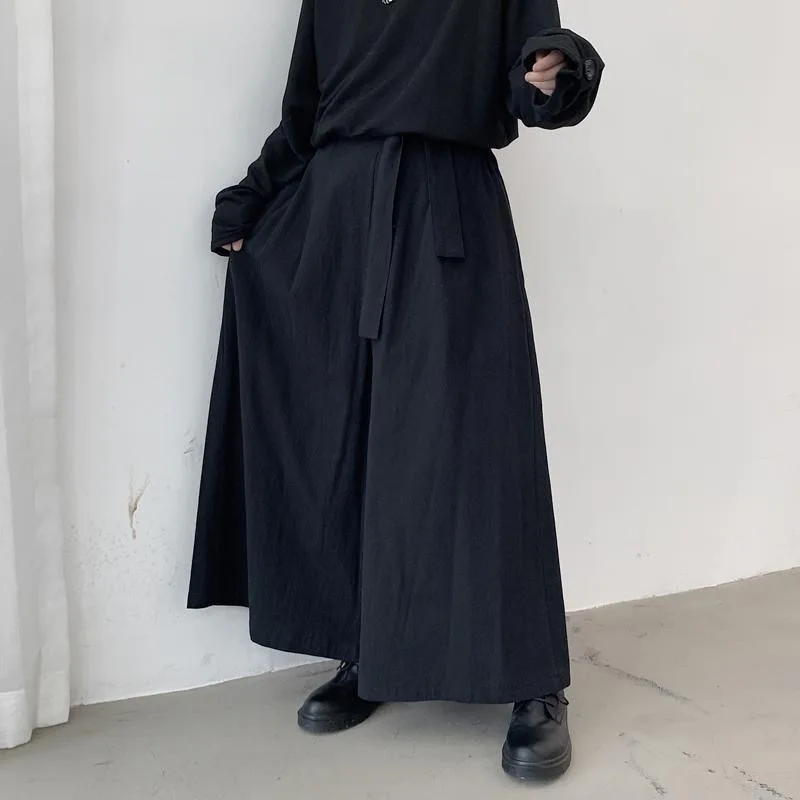 Kendo Uniforms Martial Arts Clothing Kendo Aikido Martial Arts Loose Gothic Hakama Samurai Pants Men Plus Size Wide Leg Pants - Image 4