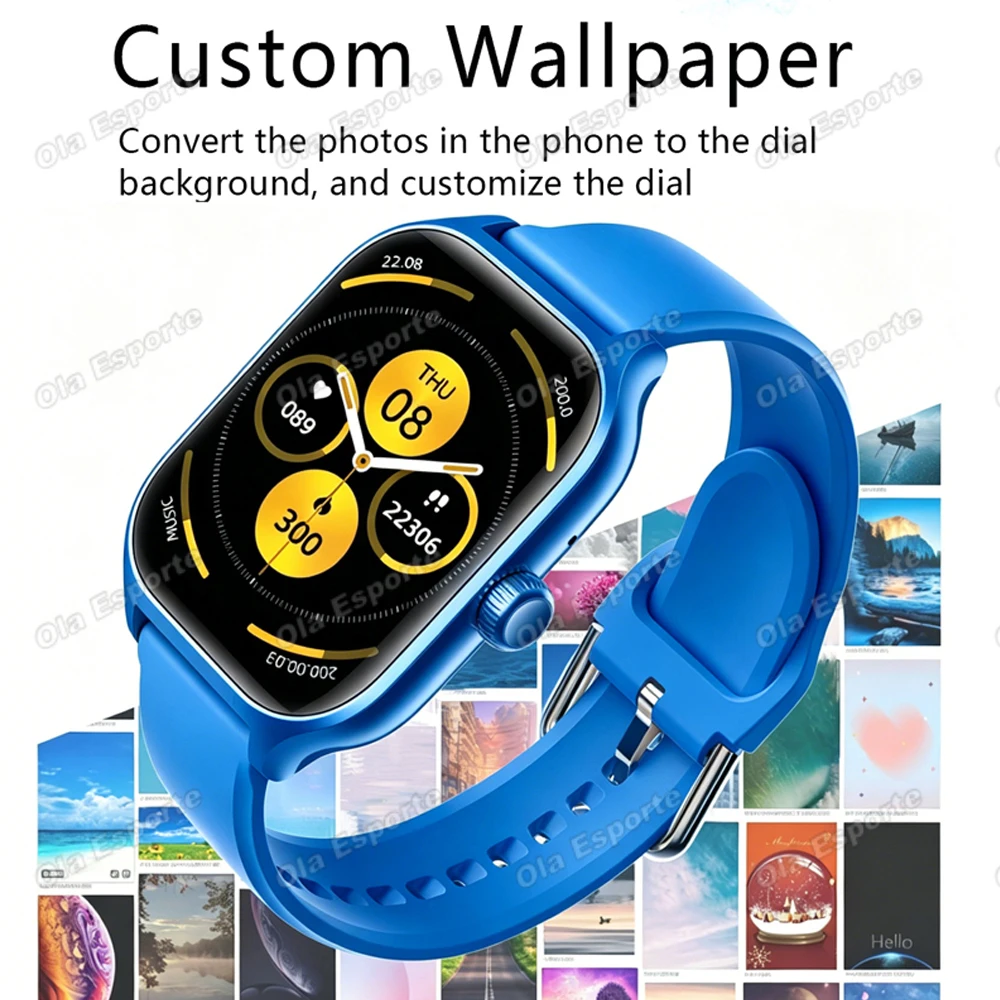 2026 New Men's Smart Watch Women's Gift Heart Rate Blood Oxygen ECG Sports Fitness Watch Electronics BT Call Outdoor Smartwatch - Image 3