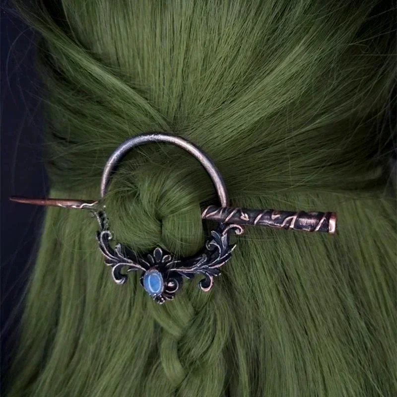 Vintage Metal Chopsticks Nordic Style Headdress Gothic Punk Hair Sticks Girls Hair Accessories for Women - Image 4